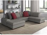 Sofakissen SIT & MORE "Luxor", grau, B:60cm H:60cm T:20cm, Polsterauflagen, Sofakissen, 2-teiliges Kissenset in Samtoptik