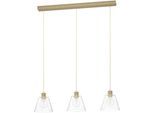 EGLO Hängeleuchte "COPLEY", gold (goldfarben), H: 110cm, 1 Stk., Leuchten, Hängeleuchte aus Stahl, Alu - exkl. E27 - 40W, Hängeleuchte