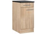 Unterschrank OPTIFIT "Mini", grau (eichefarben, anthrazit), B:40cm H:84,8cm T:60cm, Schränke, Unterschrank, Breite 40 cm