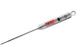 Bratenthermometer GEFU "BBQ", silber (edelstahlfarben), H:23cm, Edelstahl, Temperaturmessgeräte, Bratenthermometer, digital