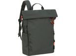 Wickelrucksack LÄSSIG "Green Label, Outdoor Rolltop Backpack, dark olive", Baby, Gr. B/H/T: 30cm x 43cm x 14cm, grün (schwarz olive), Polyester, Rucksäcke Wickelrucksack