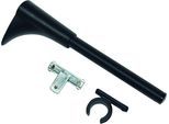 Träger GARDINIA "Memphis", schwarz, Gardinenstangenhalterungen, Träger, Serie Einzelprogramm Memphis Ø 16 mm