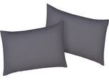 Kissenbezug BELLANA "Mako-Jersey-Exclusiv", grau, B:60cm L:40cm, Baumwolle, Obermaterial: 100% Baumwolle, Kissenbezüge, Kissenbezug, aus reiner Baumwolle