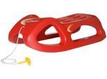 Schlitten ROLLY TOYS "rollySnow Cruiser, rot", rot, Schlitten, KinderB:44cm H:27cm, Kunststoff, Schlitten, mit Stahlschienen an den Kufen, B:44cm H:27cm