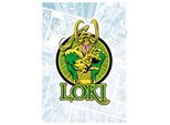 Wandtattoo KOMAR "Loki Comic Classic - Größe 50 x 70 cm", bunt (grün, gelb, schwarz), B:50cm H:70cm, Folie, Wandtattoos, Wandtattoo, selbstklebend, Wandsticker, Kinderzimmer