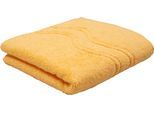 Duschtuch ROSS "Cashmere feeling", gelb (ginster), B:75cm L:140cm, Frottier, Baumwolle, Handtücher, Duschtuch, 100% Baumwolle, mit Wellen-Bordüre, große Farbauswahl