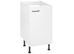 Spülenschrank OPTIFIT "Elga", weiß (weiß, weiß), B:45cm H:87cm T:58,4cm, Holzwerkstoff, Schränke, Spülenschrank, mit Soft-Close-Funktion, höhenverstellbaren Füßen, Breite 45 cm