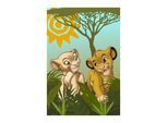Bild KOMAR "Lion King Urembo Meadows", bunt (farbe bild(er): bunt), B:50cm H:70cm, Holz, Papier, Bilder, Bild, Wandbild zur Dekoration im Kinderzimmer - ohne Rahmen