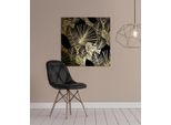 Acrylglasbild OTTO HOME "Blätter - Acrylbilder mit Blattgold veredelt", gold (farbe bild(er): gold), B:50cm H:50cm, Bilder, Acrylglasbild, Goldveredelung, Handgearbeitet, Gerahmt, Edel