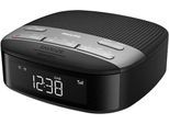 PHILIPS Uhrenradio "TAR 3505/12", schwarz, B:13,1cm H:5,4cm T:13,1cm, Radios, Radiowecker, DAB+/UKW, doppelter Alarm, Autom. Zeitsynchronisierung, Uhrenradio