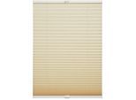 Plissee "Milla", beige, B:120cm H:130cm, Obermaterial: 100% Polyester, SCHÖNER WOHNEN-KOLLEKTION, Plissees, Plissee, verschraubt, silberne oder weiße Rollo-Technik