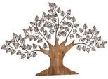 Wanddekoobjekt "Baum", braun, B:117cm H:70cm T:3cm, Massivholz, Metall, HOFMANN LIVING AND MORE, Wanddekoobjekte, Wanddekoobjekt, Materialmix aus Metall und Holz