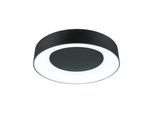 PAULMANN LED Deckenleuchte "Casca IP44 White Switch 2100lm 230V 23W Schwarz matt", schwarz, 1, Ø 40cm H: 7,1cm, 1 Stk., Leuchten, LED Deckenleuchte