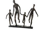 Dekofigur CASABLANCA BY GILDE "Skulptur Familie", braun (bronzefarben), B:35cm H:32cm T:10cm, Kunstharz, Dekofiguren, Dekofigur