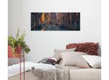 Leinwandbild KOMAR "Night Cruise - Größe 90 x 30 cm", bunt (farbe bild(er): bunt), B:90cm H:30cm T:2cm, Holz, Papier, Bilder, Leinwandbild, Keilrahmenbild mi Echtholzrahmen