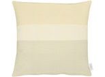 Dekokissen APELT "Rayon" Gr. 1, beige (natur, gemustert), B:48cm L:48cm, Polyester, Dekokissen_Sitzkissen_Kissenhüllen, Dekokissen, Kissenhülle mit Füllung, 1 Stück