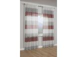 Gardine GARDINIA "Schal mit Gardinenband Etamine", rot, B:140cm H:245cm, Polyester, Gardinen, Gardine, Stoff Etamine