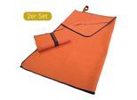 Sporthandtuch DYCKHOFF "Mikrofaser Sporttuch", orange (papaya), B:80cm L:180cm, Microfaser, Obermaterial: 90% Polyester, 10% Polyamid, Handtücher, Sporthandtuch, auch als 2er Set erhätlich