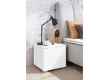 Nachtkommode PRIESS, weiß, B:41cm H:39cm T:38cm, Sideboards, Nachtkommode