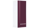 Hängeschrank WELLTIME "Venedig", lila (aubergine, weiß), B:25cm H:64cm T:20cm, Schränke, Hängeschrank, Badmöbel in Breite 25 cm