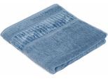 Handtücher GÖZZE "BIO Frottier", blau, B:50cm L:100cm, Walkfrottier, Obermaterial: 100% Baumwolle, Handtücher, Handtücher, im Set, Bio-Baumwolle, Pastell Farben, mit geschorener Bordüre