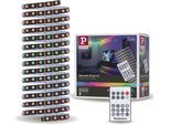 PAULMANN LED-Streifen "Dynamic Rainbow RGB 1,5m 3W 60LEDs/m 5VA", weiß, Dioden 300 Stk. Flammen 1 Stk., Gesamtlänge 5m, Lichterketten, LED-Streifen