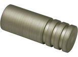 Gardinenstangen-Endstück GARDINIA "Zylinder", beige (champagner), B:1,9cm H:6,5cm L:6,5cm Ø:1,9cm, Gardinenstangenendstücke, Gardinenstangen-Endstück, Serie Gardinenstange Kira