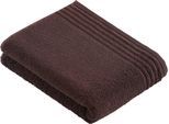 Badetuch VOSSEN "Vienna Style Supersoft", braun (schwarz braun), B:67cm L:140cm, Walkfrottee, Baumwolle, Handtücher, Badetuch, Supersoft Baumwolle