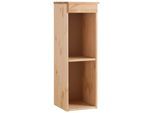 Hängeregal HOME AFFAIRE "Oslo", beige (natur gebeizt, gewachst), B:25cm H:80cm T:29cm, Massivholz, Regale, Hängeregal, 25 cm breit, aus massiver Kiefer