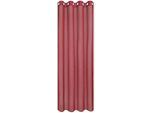 Vorhang HAPPY HOME "MIRANDA", rot, B:140cm H:235cm, Polyester, Gardinen, Vorhang, HxB: 235x140, halbtransparent
