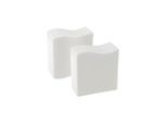 Salzstreuer VILLEROY & BOCH "Salz- und Pfefferstreuer NewWave 120 ml 2er Set weiß", weiß, Gewürzstreuer, Salzstreuer