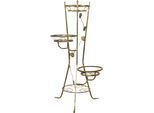 Blumentisch, gold (goldfarben, goldfarben), B:65cm H:117cm T:65cm, HOFMANN LIVING AND MORE, Tische, Blumentisch