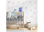 Wandtattoo KOMAR "Stitch Artist - Größe 50 x 70 cm", bunt, Disney, Folie, Wandtattoos, Wandtattoo, selbstklebend, Wandsticker, Kinderzimmer