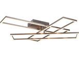 OTTO HOME LED Deckenleuchte "Druell, Deckenlampe oder Wandlampe LED Module schwenkbar dimmbar CCT", grau (nickel), 1, H: 10cm, 1 Stk., Leuchten, inkl Fernbedienung Lichtfarbe 2700-6500 Kelvin kalt- warmweiß 4600 Lm, LED Deckenleuchte