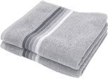 Handtücher DYCKHOFF "Chenille", grau, B:50cm L:100cm, Frottier, Frottier, Handtücher, Handtücher