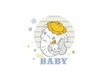 Bild KOMAR "Dumbo Little Baby", bunt (farbe bild(er): bunt), B:50cm H:70cm, Holz, Papier, Bilder, Bild, Wandbild zur Dekoration im Kinderzimmer - ohne Rahmen