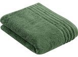 Badetuch VOSSEN "Vienna Style Supersoft", grün (evergrün), B:67cm L:140cm, Walkfrottee, Baumwolle, Handtücher, Badetuch, Supersoft Baumwolle