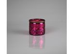 Windlicht AM DESIGN "aus Glas", pink, B:10cm H:12cm, Glas, Kerzenhalter, Windlicht, 3er Set, BxH: 10x12 cm