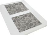 Platzset ADAM "Flower Cuvée" Gr. 1, schwarz, B:30cm L:40cm, Obermaterial: 100% Baumwolle, Platzsets, Platzset