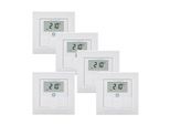 HOMEMATIC IP Smart-Home-Steuerelement "Wandthermostat m. Luftfeuchtigkeitssensor 5er Set", weiß, B:22cm H:14cm T:30cm, Smart-Home-Stationen, Smart-Home-Steuerelement