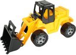 Spielzeug-Radlader LENA "Giga Trucks, Aufsitz-Schaufellader", gelb (gelb, schwarz), Spielzeugfahrzeuge, KinderB:27cm H:30cm T:63cm, Kunststoff, Spielzeug-Radlader, Made in Europe, B:27cm H:30cm T:63cm