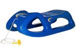 Schlitten ROLLY TOYS "rollySnow Cruiser, blau", blau, Schlitten, KinderB:44cm H:27cm, Kunststoff, Schlitten, mit Stahlschienen an den Kufen, B:44cm H:27cm