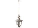 Wandkerzenhalter AMBIENTE HAUS "Laterne 74cm", grau (antikgrau), B:21cm H:36cm T:21cm, Eisen, Kerzenhalter, Wandkerzenhalter
