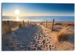 Holzbild REINDERS "Deco Panel 60x90 Dune Path", grün (farbe bild(er): khaki), B:90cm H:60cm T:2cm, MDF, Bilder, Holzbild