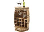 Bartisch STOLKOM "Fiasko", braun (braun, mango), Tische, Bartisch, Massivholz Mango Wood im Vintage Style