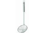 Seihlöffel RÖSLE, silber (edelstahlfarben), Ø:14cm, Edelstahl, Kochlöffel, Seihlöffel, Rundgriff mit Aufhängeöse, Edelstahl 18/10, spülmaschinengeeignet