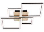 BRILONER LEUCHTEN LED Deckenleuchte "3128014 FRAME", weiß, Leuchten, Deckenlampe, 75x47x7,3cm, Schwarz, 48W, Wohnzimmer, Schlafzimmer, LED Deckenleuchte