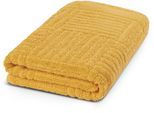 Duschtuch ROSS "CARRE", gelb (sonne), B:70cm L:140cm, Frottier, Frottier, Handtücher, Duschtuch, 100% Baumwolle, Rippenstruktur, große Farbauswahl