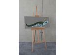 Leinwandbild KOMAR "Loki Alligator Variance - Größe 90 x 40 cm", bunt (farbe rahmen: braun, farbe bild(er): bunt), B:90cm H:40cm T:2cm, Holz, Papier, Bilder, Leinwandbild, Keilrahmenbild mit Echtholzrahmen, Kinderzimmer