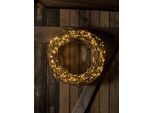 KONSTSMIDE LED-Lichtervorhang, gold (goldfarben), Dioden 200 Stk. Flammen 200 Stk., Gesamtlänge 7m, Lichterketten, LED Sternenlametta, 10 Stränge à 20 Dioden, LED-Lichtervorhang